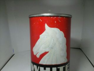 12oz flat top (oi) beer can ( ((really white horse pilsner beer)) ). 10