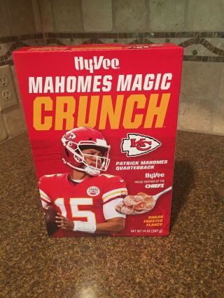 Patrick Mahomes Hyvee Mahomes Magic Crunch Cereal Kansas City Chiefs