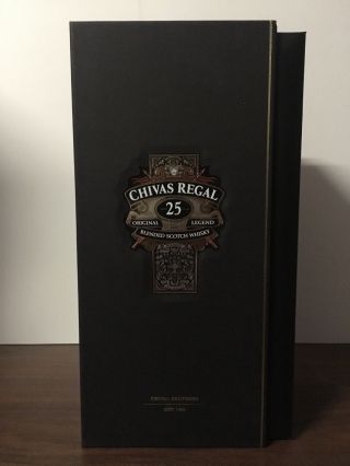 Chivas Regal Aged 25 Years Legend Blended Scotch Whisky Empty Box 3