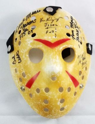 Hodder White Mears Kirzinger Morga Dash Signed Jason Mask Friday The 13th J1