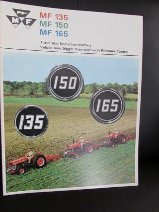 Massey Ferguson Mf35 150 165 Tractor Brochure Vtg Farm Agriculture C447/467 - 20 - 1