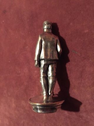 Antique Silverplate Figural Man with Hat Bottle Stopper 8