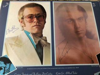 Elton John - Captain Fantastic Lp Sleeve Signed By Elton John & Bernie Taupin