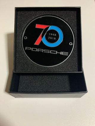 Porsche 70th Anniversary Badge Emblem Limited Edition