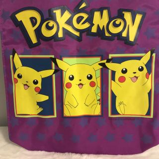 Nintendo Pokemon Purple Green Pikachu Tote Bag Shopper Vintage 2000 3