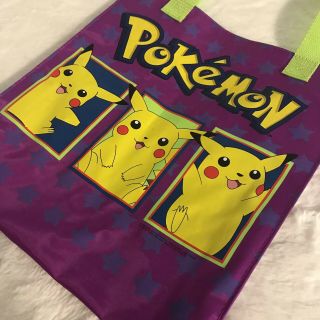 Nintendo Pokemon Purple Green Pikachu Tote Bag Shopper Vintage 2000 5
