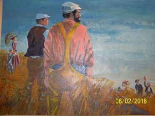 1959 ORIGNAL OIL ON BOARD PAINTING BY BOB ANTLER FOR TRUE MAGIZNE COVER NR 2
