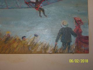 1959 ORIGNAL OIL ON BOARD PAINTING BY BOB ANTLER FOR TRUE MAGIZNE COVER NR 4
