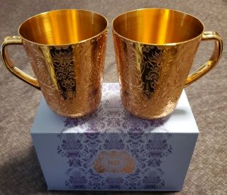 Absolute Elyx Copper Moscow Mule Cup Thick Copper Pair Drink In Style 1/2 Price