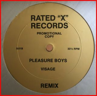 Electro 12 " Visage - Pleasure Boys (remix) Rated " X " - Rare 