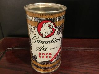 Canadian Ace Bock Beer (48 - 16) Empty Flat Top Beer Can By Canadian Ace,  Chicago