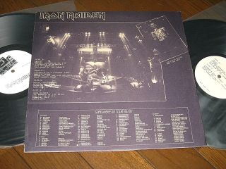 IRON MAIDEN SOMEWHERE ON TOUR 86/87 LIVE IN LONDON 11 1986 JAPAN COLLECTORS 2 LP 2
