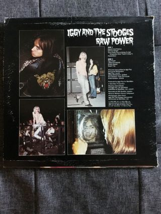 Iggy And The Stooges “ Raw Power LP RE: Columbia Records PC 32111 VG 2
