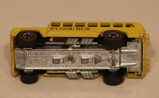 1971 Mattel Hot Wheels Redline Heavyweights S ' Cool Bus HK Yellow Enamel 3