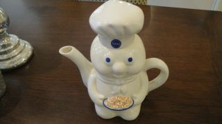 Pillsbury Doughboy Ceramic Tea Coffee Pot Benjamin & Medwin 1997