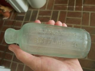 Tn.  Hutchinson Soda Bottle Clarksville Bottling Co.  Early 1900 