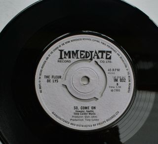The Fleur De Lys - Circles - UK Immediate Orig 7” - 60s Freakbeat Beat Mod - 1966 - HEAR 6