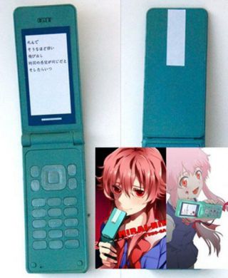 Anime Future Diary Gasai Yuno Samsung Cell Phone Model 1:1 Cosplay Costume Prop