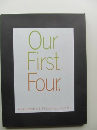 The Beatles Our First Four 1968 Uk Promo Pack Of The 1st Four Apple Singles