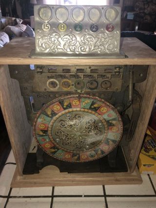 Caille Ben Hur Single Reel Slot Machine C1930 