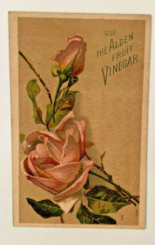 Vintage 1800s Alden Fruit Vinegar Trade Card Granite Falls,  Minn