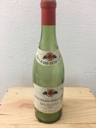 Domaine Bouchard Pere Fils Musigny 1961 Wine Bottle Empty