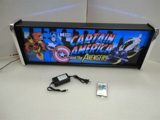 Captain America Avengers Marquee Game/rec Room Led Display Light Box