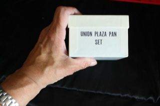 UNION PLAZA CASINO PAN SET BLUE PLAYING CARDS LAS VEGAS FULL BOX HOTEL & CASINO 4