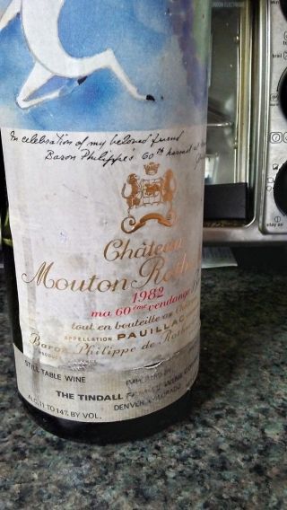 Chateau Mouton Rothschild 1982 Bottle