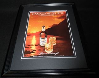 1984 Canadian Mist Whisky Framed 11x14 Advertisement