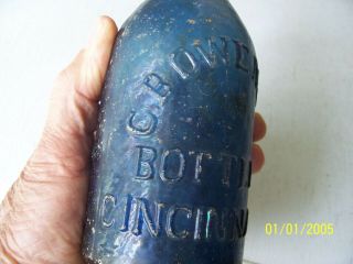 C.  B.  OWEN & CO BOTTLERS - CINCINNATI - pontil soda bottle - 7 1/2 