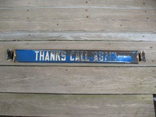 A 1940 ' s Bamby Is Good Bread General Store Screen Door Push Sign Double Sided 3