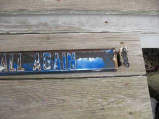 A 1940 ' s Bamby Is Good Bread General Store Screen Door Push Sign Double Sided 5