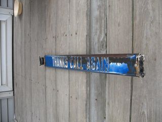 A 1940 ' s Bamby Is Good Bread General Store Screen Door Push Sign Double Sided 8