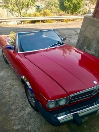 1976 Mercedes - Benz 450SL,  Red,  Convertible,  125k Miles,  automatic 3