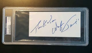 Waylon Jennings Signed Autograph Psa/dna Authentic Inscribed Thank You
