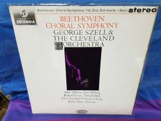 George Szell Beethoven Symphony 9 Choral 1 - 3mov Columbia Sax 2512 Blue & Silver
