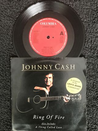Johnny Cash - Ring Of Fire / A Thing Called Love 7  Vinyl 659785 - 7 (1993) Nm/ex