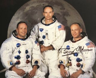 Buzz Aldrin Authentic Hand Signed 8x10 Photo Nasa Apollo 11 Moon Landing