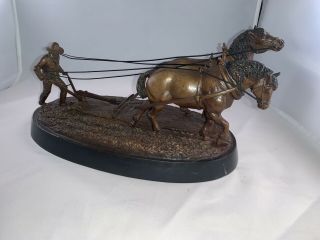 John Deere Bronze 150th Anniversary The Plow Limited Edition Signed & Numbered