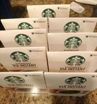 Starbucks Via Instant Pike Place Roast Coffee (9 Boxes Of 8 Packets)