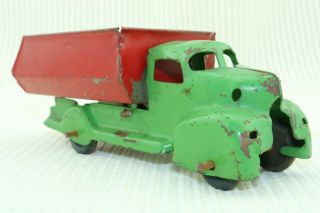 Wyandotte or Marx Dump Truck - Pressed Steel 7 ' wooden tires 2