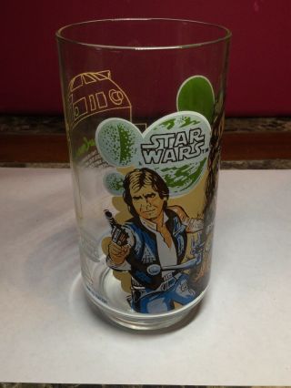 Vintage 1977 Star Wars Chewbacca Burger King Glass Han Solo 5