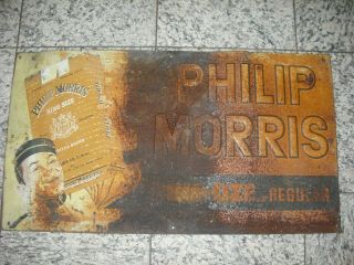 Phillip Morris Tin Sign 27 " X 15 "