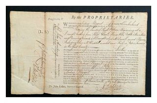 John Penn - Last Colonial Governor Of Pennsylvania Autograph Document - Sharp