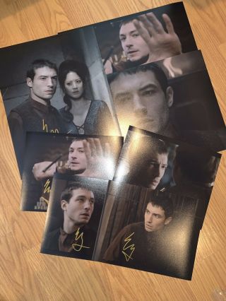 Ezra Miller Assorted Signed 11x14 And 8x10 Photos For Cb
