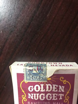 Vintage Golden Nugget Casino Playing Cards Las Vegas Green & Red (Two Pack) 6