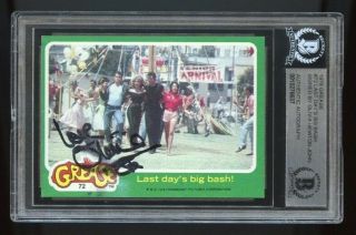 Olivia Newton John Signed Trading Card Bas Authenticated 1978 Grease