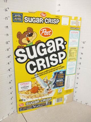 Cereal Box 1981 Canada Sugar Crisp Clash Of The Titans Harryhausen Photo Premium