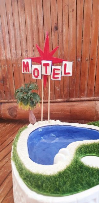Palm Springs Pool Cocktail Bowl (Red Star Motel) - Black Lagoon Designs 2